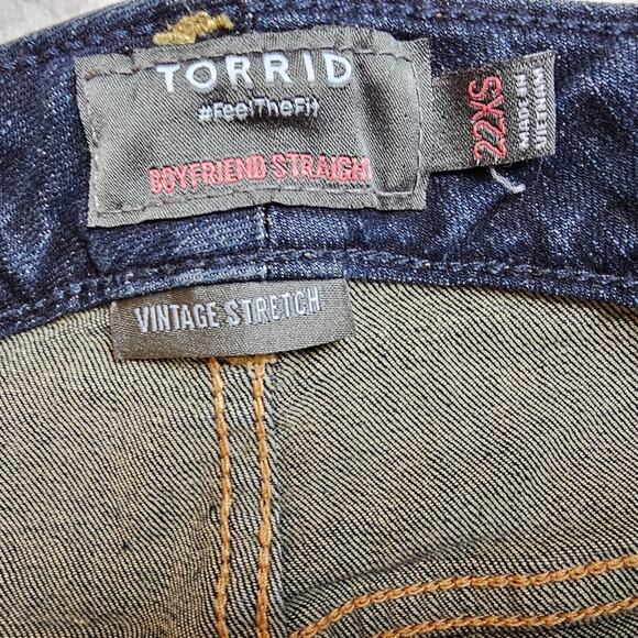 Torrid Boyfriend Straight Vintage Stretch Denim Jeans Size 22XS - Picture 7 of 9